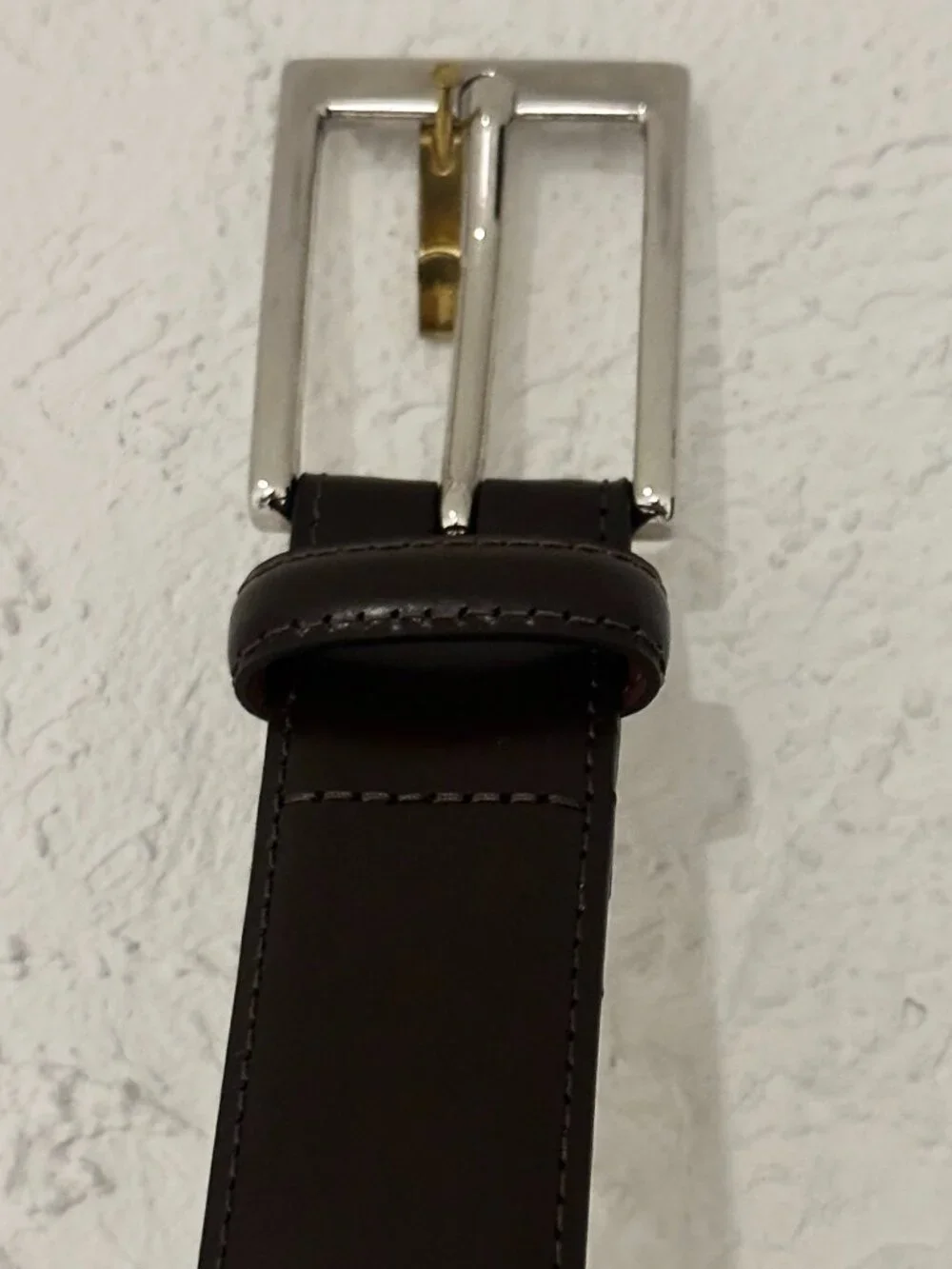 Brooks Brothers Made in Italy Brown Leather Belt Size 34